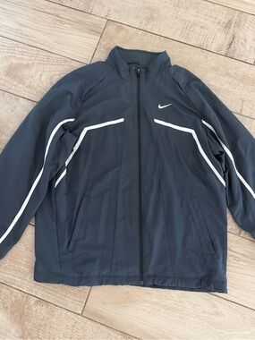 Nike FIT Dry Full Zip Track Jacket Windbreaker Grey XL